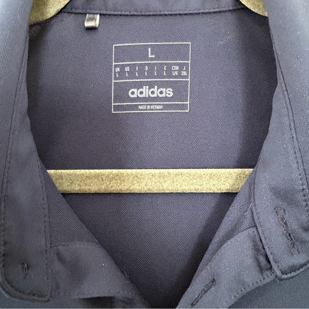 Adidas Men's Polo Shirt with Multicolor Stripes Size Large - Picture 6 of 8